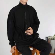 阿迪达斯男士武杰系列训练运动服健身休闲简约基础款舒适立领夹克 JI8703