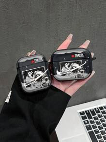 Astronaut "Yeah" Earphone Cases With High-End Leather-Like Material, Suitable For AirPods 1/2, Outer Space Explorer For AirPods 3, High-Quality Leather-Like Earphone Cases For AirPods 4, Premium Material For AirPods Pro