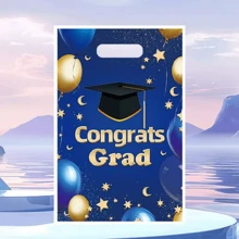 Two Mixed Party Gift Bags, Graduation Season Return Gift Plastic Bags - Multicolor - View 7