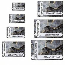 Local Rug, Luxurious Marble Pattern Rug With Backing, Machine Washable Rug, Dot-Plastic Backed, Room Rug, Bedroom, Home Office, Kids' Room, Playroom, Kitchen, Dining Room Mother's Day Home Bathroom Decor - Multicolor - View 9