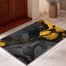 Local Rug, Luxurious Marble Pattern Rug With Backing, Machine Washable Rug, Dot-Plastic Backed, Room Rug, Bedroom, Home Office, Kids' Room, Playroom, Kitchen, Dining Room Mother's Day Home Bathroom Decor - Multicolor - View 38