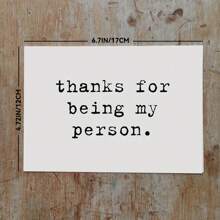 Thank You For Being My Person/Just Because Card/Thank You Gift For Friends/Card For Best Friend/Best Friend Card/Best Friend Birthday Card,Christmas - Multicolor - View 6