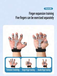 Adjustable Non-Slip Finger Exerciser, 5-Finger Grip Design Portable Grip Strengthener, Suitable For Basketball Training Gym Accessories - Multicolor - View 5