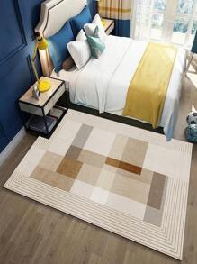 سجاد داخلي زخرفي ذو طابع بسيط وأنيق، مصنوع من مواد صناعية شبيهة بالصوف، سجاد داخلي مناسب لغرف المعيشة والأريكة والغرفة النوم وجانب السرير (مانع للانزلاق)، السجاد الداخلي للمطبخ والمكتب (وسادة كرسي)، البساط المدخل، البطانية الخارجية للرحلات والتخييم