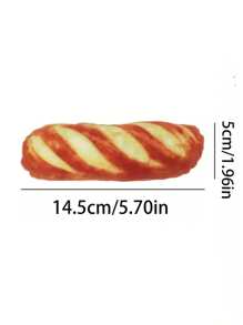 1pc Squeaky Simulation Long Bread Plush Dog Lover And Dog Mom Love Toy Crumb Texture Design, Soft And Chewable Material, Cat/Dog Lover Gift And Dog/Cat Mom Love Pet Chewing Sound Toy, Cat/Dog Lover Gift And Dog/Cat Mom Love Pet Dog Lover And Dog Mom Love Teeth Grinding And Cleaning Teeth, Chewing Interactive Dog Lover And Dog Mom Love Toy To Relieve Boredom Moments, Small And Medium Dog Lover And Dog Mom Love Training And Entertainment Toy