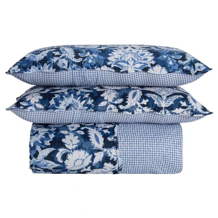 Boutis Ultrasonic Double-Sided 3-Piece Bedspread Kit With Pillowcase - 安塔利亞 - 查看 4