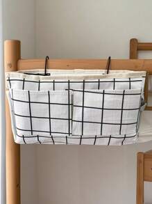 1 pezzo Borsa portaoggetti da comodino, cestino portaoggetti da dormitorio, borsa appendi-comodino, portaoggetti da comodino, arredo camera da letto, decorazione per la casa, decorazione camera da letto, decorazione, armadietto, forniture essenziali per studentati, articoli per il ritorno a scuola - Multicolore - Visualizzare 12