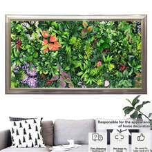 CTSZOOM Disponible en 23 estilos, paneles de pared de césped artificial, múltiples estilos con césped, follaje floral artificial, césped artificial, alfombras de césped artificial, decoración de pared exterior, decoración de boda, decoración navideña, follaje artificial, césped artificial, 100 bridas, pared de plantas, decoración de pared verde de 10x10 pulgadas
