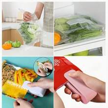 1pc Portable Mini Welding Machine, Food Plastic Bag Sealer Machine, Small Manual Household Heat Sealing Machine (Battery Not Included, Must Be Purchased Separately), Small Snack Vacuum Sealer - Commercial Battery Powered Plastic Food Vacuum Sealer - Compact, Easy To Use, Reusable, Space Saving, No Battery Powered Vacuum Sealer - Suitable For Commercial And Home Use - Kitchen Gadgets And Supplies - Color And Style Random