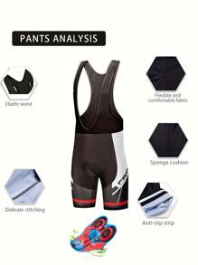 2 件夏季男士骑行服套装，BIB 短袖拉链骑行服 + 拼色短裤，带 9D 加垫骑行装备