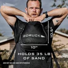 GORUCK Sand Kettlebells Weight For Fitness & Body Workout For Men & Women - For Weightlifting, Dumbbell & Yoga - For Home & Gym Training - 35LBS - Xem 2