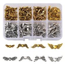 140/155Pcs 8 Styles Style Alloy Beads, Wing - Wing - View 10