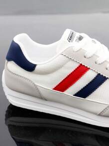 Men's New Summer Sports Shoes Casual Lightweight Breathable Mesh Running Sneakers, Blue - Blue - View 4