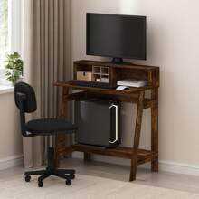 Simplistic A Frame Computer Desk - 琥珀松 - 查看 2