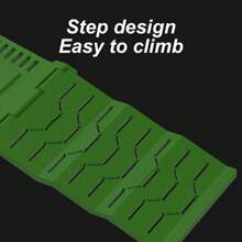 1pc Foldable Suction Cup Turtle & Lizard Climbing Ladder, Strong Adhesion, Textured Plastic, Suitable For Reptile And Amphibious Pets - Green - View 8