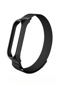 1pc Stainless Steel Strap Compatible With Xiaomi Mi Band 3/4/5/6, Unisex, Classic Minimalist Casual Style - For Mi Band 3/4/5/6 - View 3