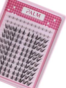 120Pcs/124Pcs Brown/Black Lash Clusters Manga Lash Clusters Fairy Cat Eye Lash Clusters Natural Fox Eye Eyelashes Clusters Wispy C Curl Cluster 9-13MM Eyelash Extensions Anime DIY Individual Lashes Natural Look By PALM LASHES , Left And Right - C - View 7