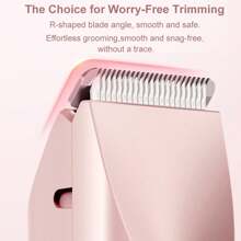 Women's Electric Bikini Trimmer - Rechargeable 2-In-1 Body & Facial Hair Removal Device, IPX7 Waterproof Wet/Dry Use, Dual-Head Hair Trimmer For Face, Underarms, Legs, Grooming Tool