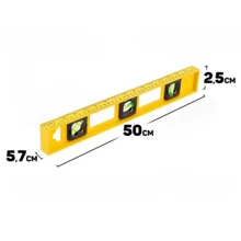Hand Level Leveler 3 Bubbles And Ruler 50cm 20 Inches