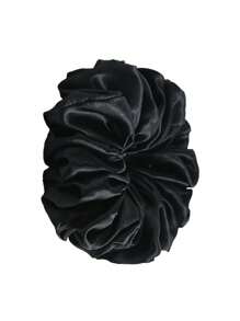 XXL码黑色发圈，丝滑触感，女士日常配饰发圈，休闲百搭，可作礼物或马尾辫发饰。