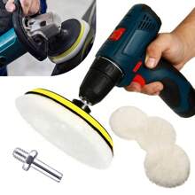 4/5/6inch 5pcs Car Detailing Self-Adhesive Polishing Pads, Polishing Kit Polishing Pad Car Wax Pad Wool Buffing Wheels, Suitable For Car Body Detailing Polishing Car Wash Tools