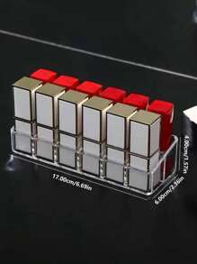 1pc 8-Compartment Nail Polish Storage Box, Eye Shadow Storage Box, Nail Gel Rack, Multi-Layer Transparent Makeup Tool Display Stand, Cosmetic Organizer For Desktop - Multicolor - View 10