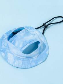 狗猫防晒防呛帽可调节露耳渔夫帽可爱多色露耳帽适合日常外出旅行宠物生日礼物