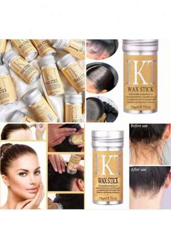  IKT IKT 发蜡棒 - 适用于假发和自然头发，后梳顺滑，抚平散落的头发，控制边缘，防毛躁，持久定型，易于涂抹，不油腻