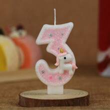 1pc Upgraded Unicorn Series Candles With Hard Box, Birthday Cake Decoration Party Atmosphere Candles, Romantic Party Supplies, Birthday Candles, Singleness Party, Coming Of Age, Birthday Party Cake Decorations, Baking Decoration Creative Number Birthday Candles Cake Birthday Decoration Handmade DIY Applicable To Birthday Party, Graduation Party, Wedding Party, Father's Day, Mother's Day, Unicorn Party, Various Party Cake Decoration Candles - Multicolor - View 5