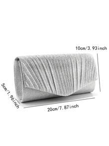 New Arrival Envelope Design Evening Green Color Women Clutch Bags Small Pocket Money Bags Party Wedding Handbags