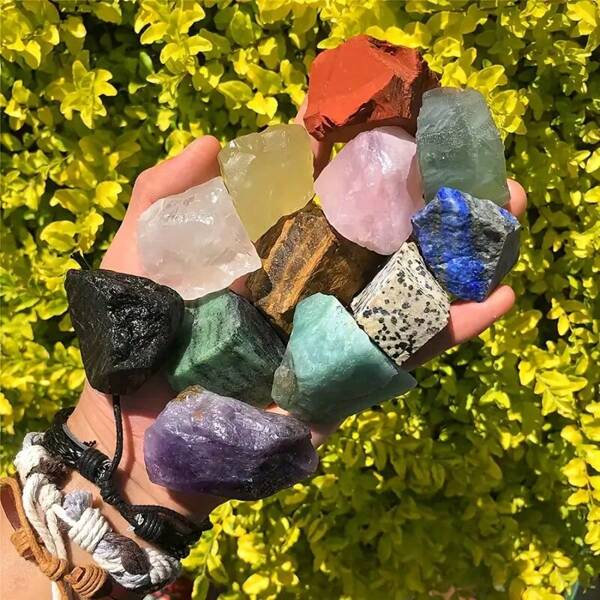 Random Natural Raw Quartz Crystal Mineral Specimen, Educational Geology Teaching Decor