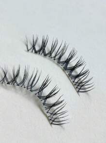 Outopen Bottom Lashes 5 Pairs Clear Band Wispy Natural Look Lashes Japanese Manga Style Spiky Anime Lower Lashes Dramatic DIY Cosplay Bottom Eyelashes Reusable - 自然纖長款 - 查看 6