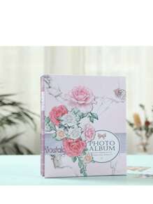 1pc 6-Inch Large Capacity Photo Album, 200 Pockets For Baby Growth Record