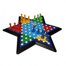 Mini juego de mesa damas chinas portátil en 4 colores con dado juego de mesa educativo para niños y adultos entretenimiento clásico para reuniones actividades escolares y desarrollo de habilidades - Multicolor - Ver 3