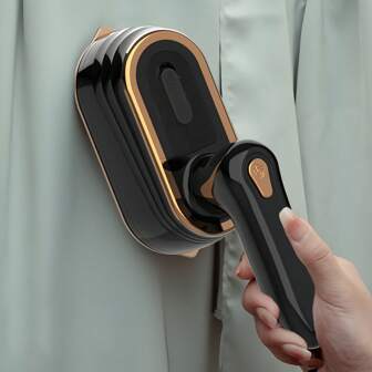 PANCERKA مكواة بخار محمولة للسفر 1200 واط، آلة كي صغيرة محمولة للسفر والجامعة والمنزل، ضروريات السفر (قابس أوروبي)