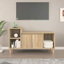 vidaXL Mobile per TV Rovere Sonoma 100x35x55 cm Legno Multistrato - Castano - Visualizzare 1