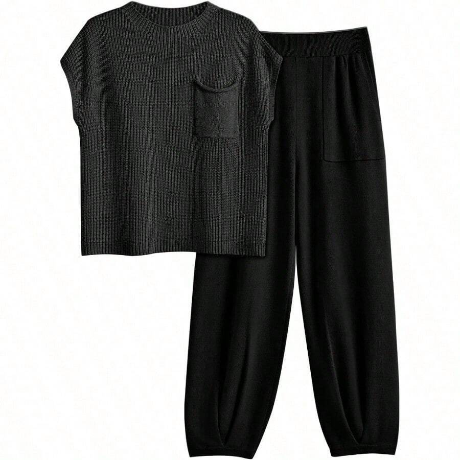 LILLUSORY 2 Piece Knit Sets For Women Y Sweatsuit Sets