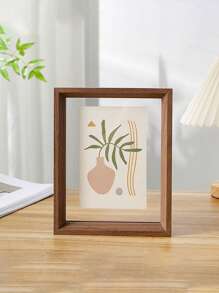 1个双面相框，高透明亚克力玻璃木塑复古相框，DIY相框，可用于放置照片。适用于客厅、卧室装饰、节日派对、生日礼物、家居装饰、室内装饰、创意桌面植物标本收纳、情人节礼物、毕业礼物、毕业季回忆照片收纳 - 彩色 - 查看 23