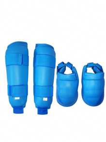 MMA 武术护胫板带衬垫，男女青年款，可调节护腿板，带脚背保护，适用于跆拳道、柔道、空手道、泰拳训练陪练