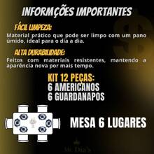 Mr Dias Embroidered Placemat 12 Pieces 6 Places Placemat Table Set Placemat - Geovana - Xem 3