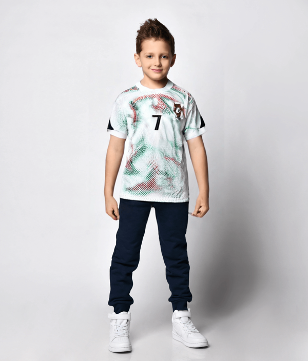 Playera De Ronaldo Portugal 2025 Deportiva Niños