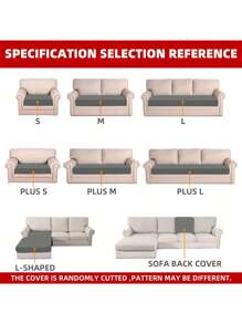 1pc Solid Color Milk Silk Elastic Sofa Cushion Cover, High Stretch Dustproof Universal Seasonal Use Suitable For Garden Patio Outdoor Rattan Sofa Seat Protector Slipcover