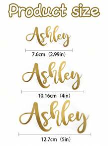 10pcs Customized Text/Name Stickers, PVC Self-Adhesive Labels, Personalized Name Stickers For Decoration On Cups, Walls, Cars, Laptops, Water Bottles, Wine Glasses, Bumpers, Available In 3 Sizes, Suitable For DIY Craft, Back To School Decor
