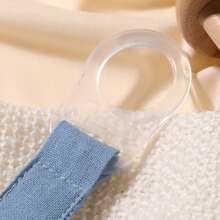 2 件/包带松紧带的奶嘴夹 | 婴儿奶嘴链夹 | 通用奶嘴夹，带山毛榉木扣，适用于婴儿出牙玩具牙胶 | 男孩女孩的理想婴儿礼物 - 彩色 - 查看 6