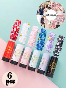 6件/1件多色手持礼品管 气氛喷雾管 酒吧气氛道具 派对道具 庆祝祝贺礼品 适合室内外使用 适用于派对聚会、婚礼、毕业典礼和庆典