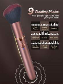 2 In 1 Makeup Brush And Vibrator, Detachable Bullet Vibrator Adult Toys Nipple G Spot Clit Vibrater, Mini Nipple Discreet Vibrators Sexual Pleasure Tools For Women Couples Sex Toys