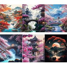 16x20英寸成人数码油画套装 - 简易丙烯颜料套装，含画笔和颜料，是家居装饰和生日、父亲节、圣诞节、母亲节礼物的完美之选。