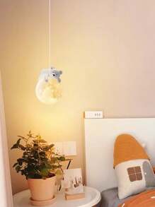 LED Cute Animal Children's Room Chandelier, G9 Light Source, 1.5m Adjustable Pendant Rope, Suitable For Children's Room, Bedroom, Corridor Decorative Lighting, Warm Atmosphere Light