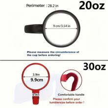 2pcs Insulated Water Cup Holder - Secures 30oz/20oz Cups For Convenient Drinking On-The-Go