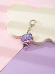 1 件亚克力可爱卡通外星人舞台与伊万提尔卡通人物风格主题钥匙扣吊坠背包装饰/包包配件/书包配件/钱包吊坠/朋友礼物 - 彩色 - 查看 5